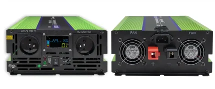 Menič napätia a nabíjačka batérie, UPS, 12V/3000W, čistý sínus – Obrázok 12