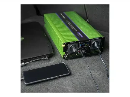 Menič napätia a nabíjačka batérie, UPS, 12V/3000W, čistý sínus – Obrázok 15
