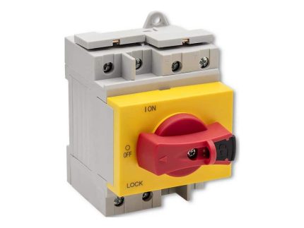 DC izolátor s uzamykacou funkciou | Hlavný vypínač| 1200V | 32A | 8kV | 4P - detail 5