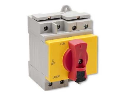 DC izolátor s uzamykacou funkciou | Hlavný vypínač| 1200V | 32A | 8kV | 4P - detail 9