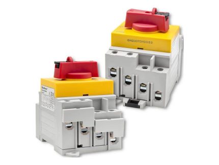 DC izolátor s uzamykacou funkciou | Hlavný vypínač| 1200V | 32A | 8kV | 4P - zadný pohľad