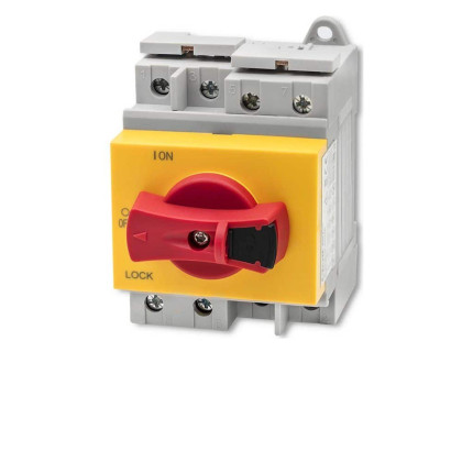 DC izolátor s uzamykacou funkciou | Hlavný vypínač| 1200V | 32A | 8kV | 4P