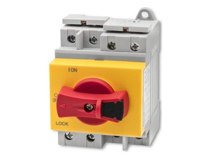 DC izolátor s uzamykacou funkciou | Hlavný vypínač| 1200V | 32A | 8kV | 4P
