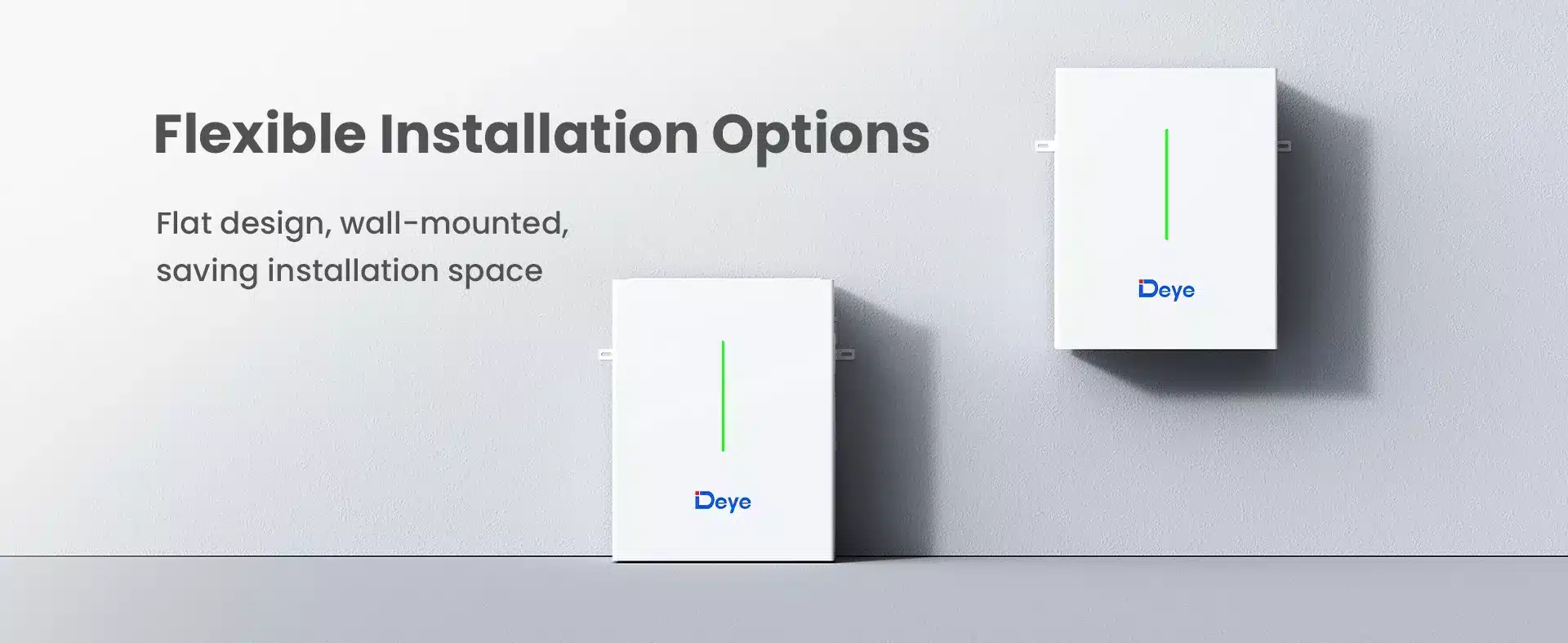 DEYE RW-F10.2 48V batéria 10,2 kWh možnosti inštalácie