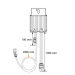 Fotovoltický optimizér Huawei MERC-1100W-P Long Cable pre 2 panely - predný pohľad