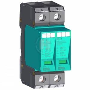 Zvodič prepätia AC T1+T2 Kiwa 81.002 2P 280V/12,5kA