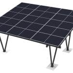 Hliníkový prístrešok pre 2 autá VV 15 FV panelov RAL 7016 - s panelmi