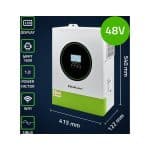 Hybridný off-grid solárny menič Qoltec 11000W | 160A | 48V | MPPT | BMS - 2