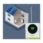 Hybridný solárny invertor mimo siete 3500 kW | 100A | 24V | MPPT | Sine | Možnosť Wi-Fi | Faktor výkonu 1,0 - dom