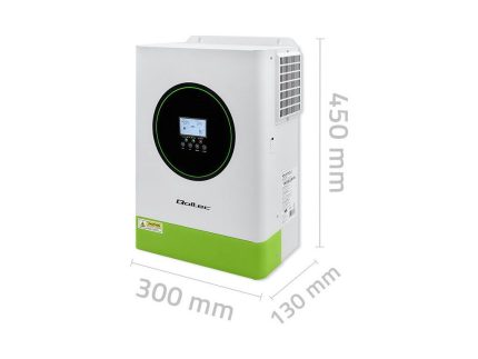 Hybridný solárny invertor mimo siete 6200W | 120A | 48V | MPPT | BMS | Sine | Možnosť Wi-Fi | Faktor výkonu 1,0 - rozmery