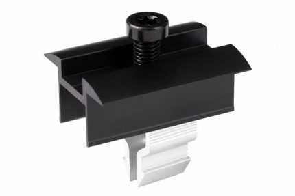 Koncová montážna svorka 12 mm KLIK čierna pre FV panely