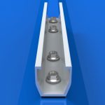 Montážny mostík / U profil s EPDM páskou 27×200 mm - 2