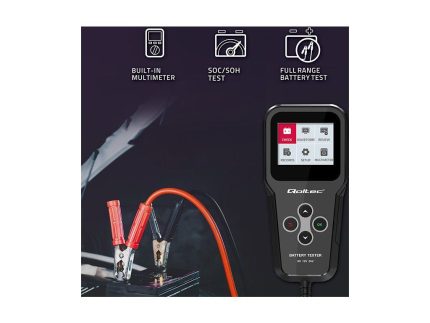 Qoltec digitálny tester batérií 3v1 s LCD| 6V | 12V | 24V | 30Ah - 200Ah České menu - 3