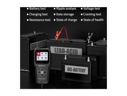 Qoltec digitálny tester batérií 3v1 s LCD| 6V | 12V | 24V | 30Ah - 200Ah České menu - batérie