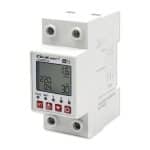 Relé 63A na DIN lištu s elektromerom Qoltec | Časovač | Tuya | Wi-Fi | LED dióda - 1
