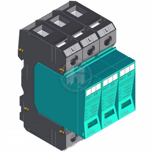 Zvodič prepätia T1+T2 Kiwa 81.058 3P 600VDC