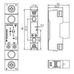 Polovodičové relé SSR 600VAC 20A pre Wattrouter - schéma