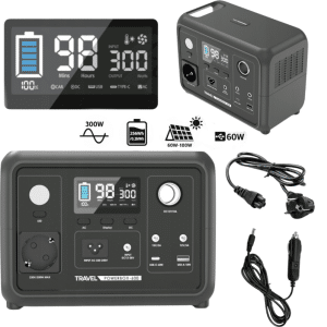 Prenosná elektráreň Travel Powerbox 600 | 256 Wh |300 W| LiFePO4 | MPPT - komplet