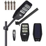 Solárne pouličné LED svetlo | 240W - zadný pohľad