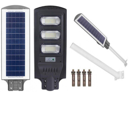 Solárne svietidlo JOCKER 120W, 12W panel - predný pohľad