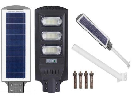 Solárne svietidlo JOCKER 120W, 12W panel - predný pohľad