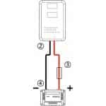 USB modul CYBER pre solárne regulátory SOL MPPT 20A/30A - predný pohľad