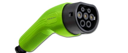 Nabíjacia stanica pre elektromobily Qoltec 22 kW Type 2 s WiFi a RFID | 32A | LCD | Wallbox - bočný pohľad