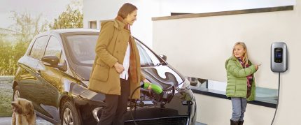 Nabíjacia stanica pre elektromobily Qoltec 22 kW Type 2 s WiFi a RFID | 32A | LCD | Wallbox - zapojenie