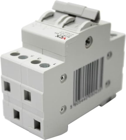Prepínač sieť–generátor VCX SF 2P 63A - schéma