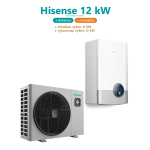 Tepelné čerpadlo Hisense split 12kW a hydrobox