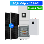 16kWh Deye SE-F16 + 10,80kWp Plug&Play fotovoltický set, hybrid Deye