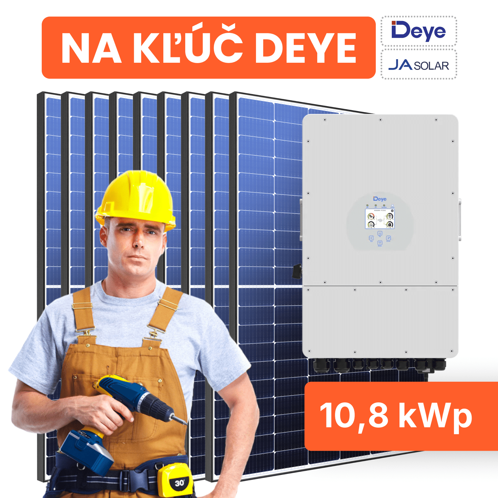 Na kľúč 10,8kWp Deye fotovoltaický systém Na kľúč 10,8kWp Deye fotovoltaický systém