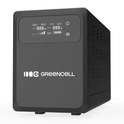 Záložný zdroj UPS Green Cell PowerCore 2000VA 1200W, čistý sínus, LCD, pre batériu 24V