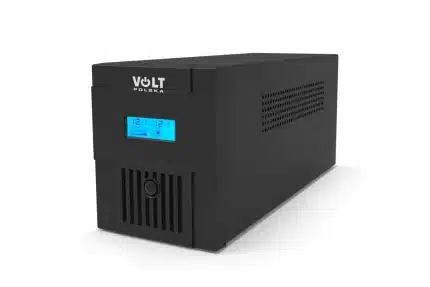 Záložný zdroj UPS VOLT MicroUPS 2000VA/1200W, LCD, batéria 2x9Ah – bočný pohľad